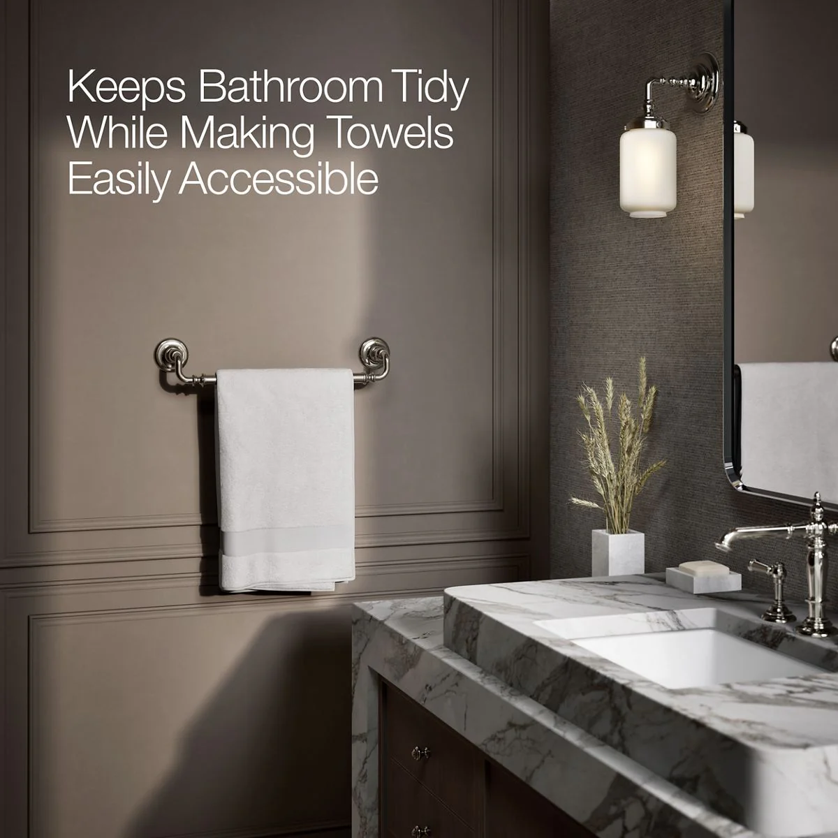 KOHLER K-72567 Artifacts 18" towel bar - Image 44