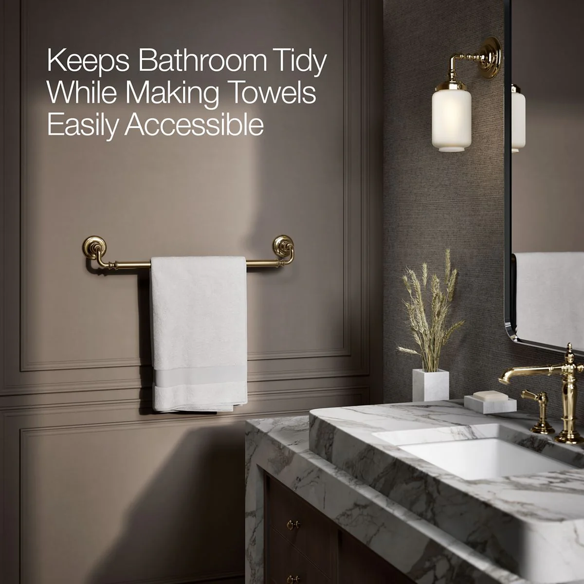 KOHLER K-72568 Artifacts 24" towel bar - Image 18