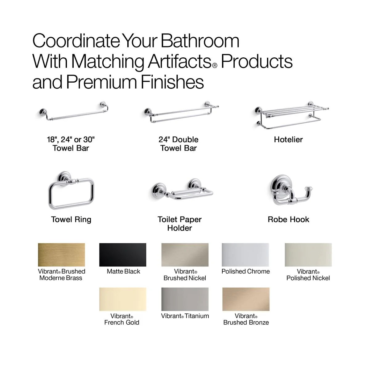 KOHLER K-72569 Artifacts 30" towel bar - Image 26