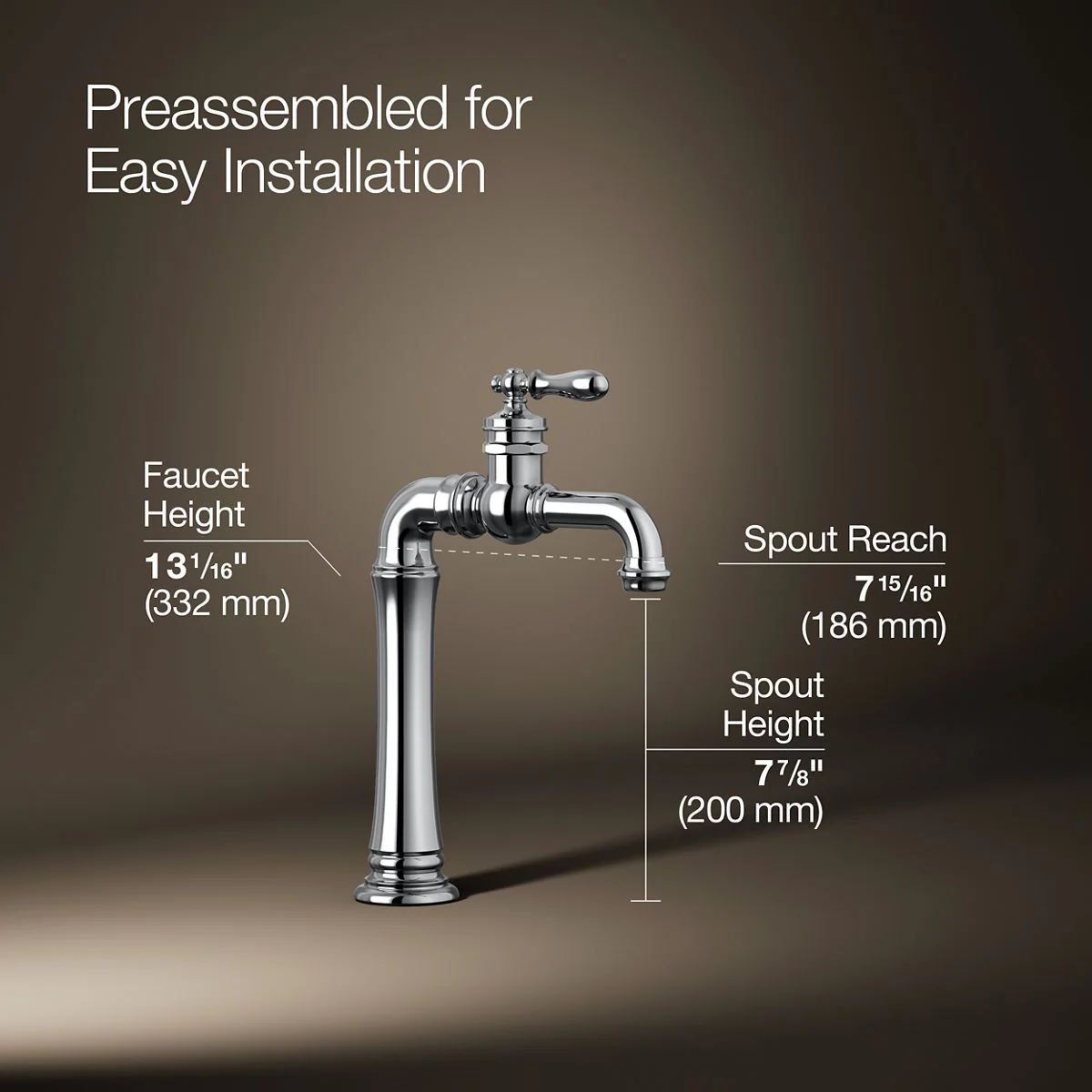 KOHLER K-99268 Artifacts Single-handle bar sink faucet - Image 34
