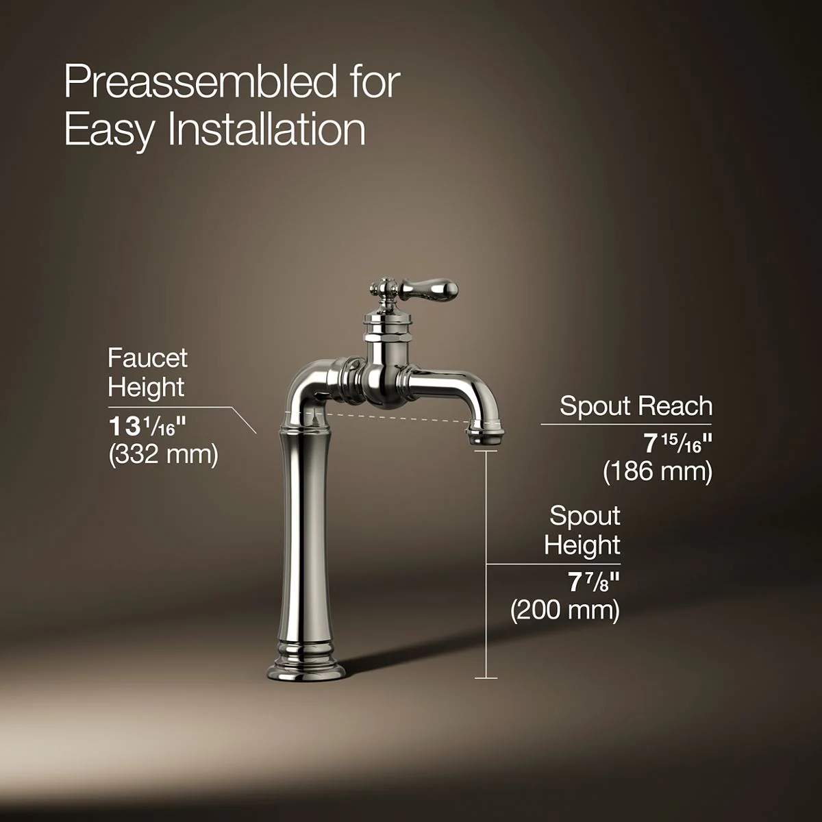 KOHLER K-99268 Artifacts Single-handle bar sink faucet - Image 39