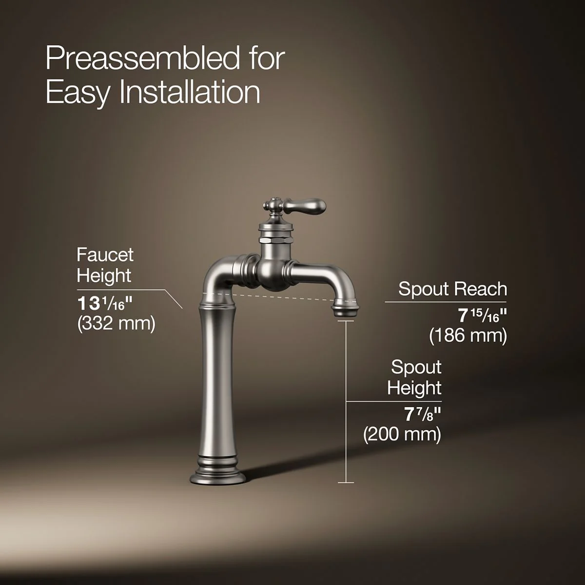 KOHLER K-99268 Artifacts Single-handle bar sink faucet - Image 46