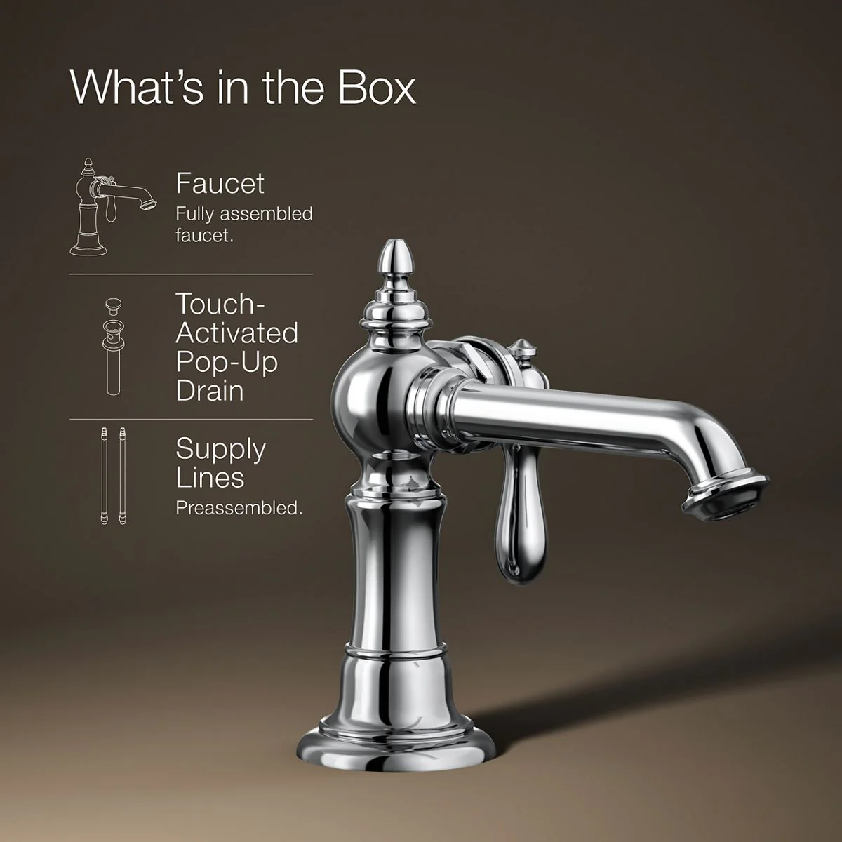 KOHLER K-72762-9M Artifacts Single-handle bathroom sink faucet, 1.2 gpm - Image 39