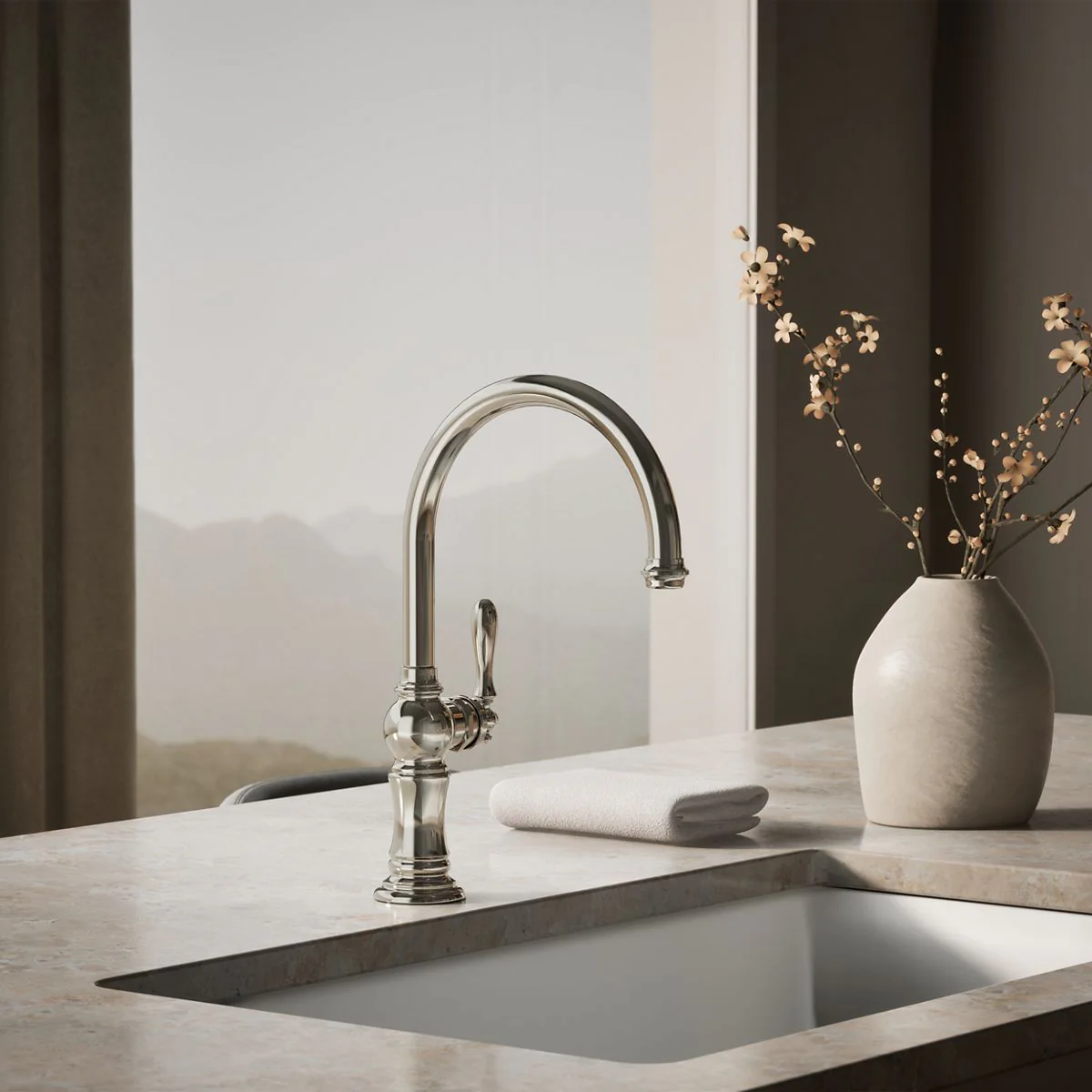 KOHLER K-99263 Artifacts Single-handle kitchen sink faucet - Image 37