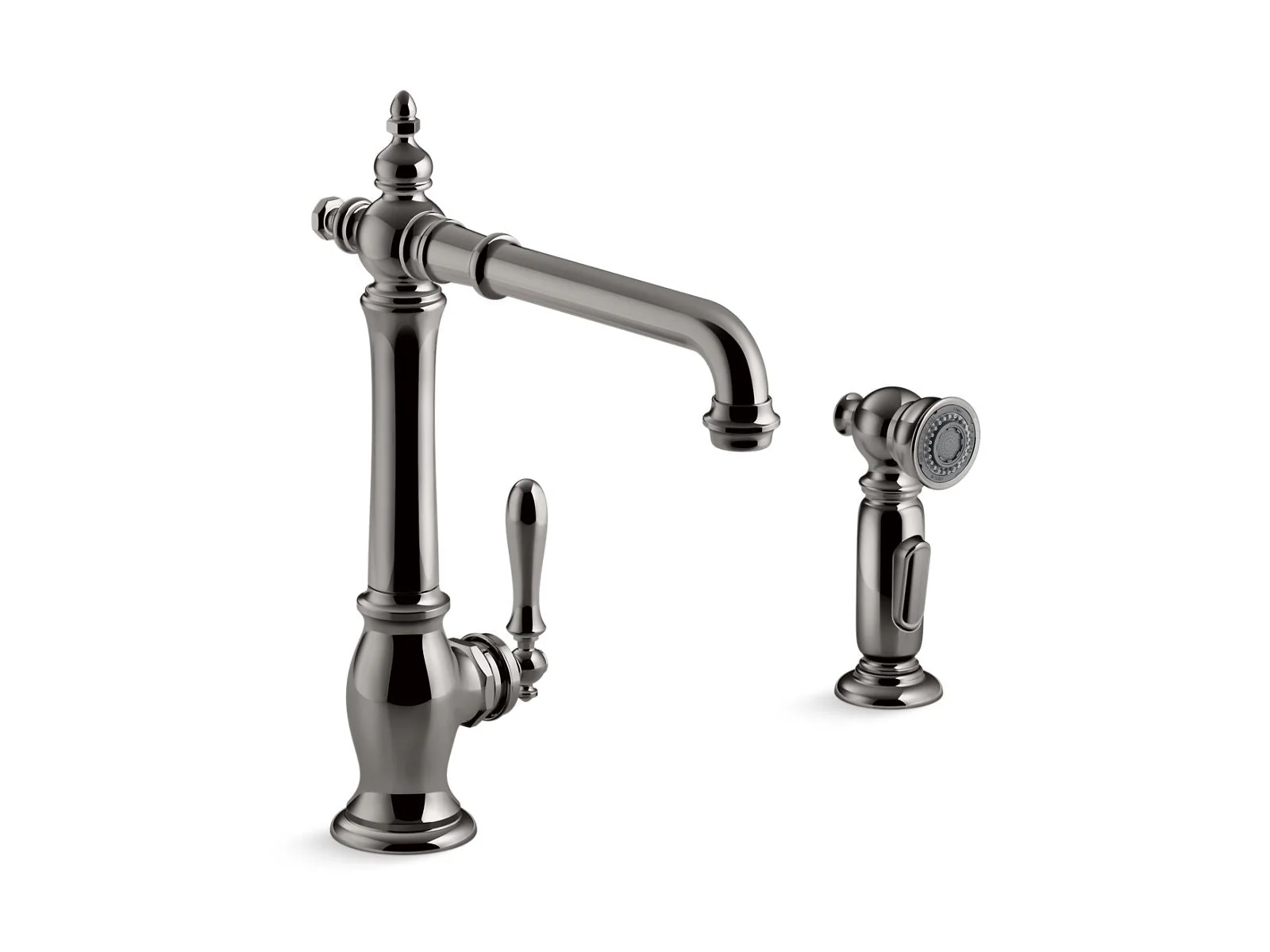 KOHLER K-99265 Artifacts Single-handle kitchen sink faucet with side sprayer - Image 8