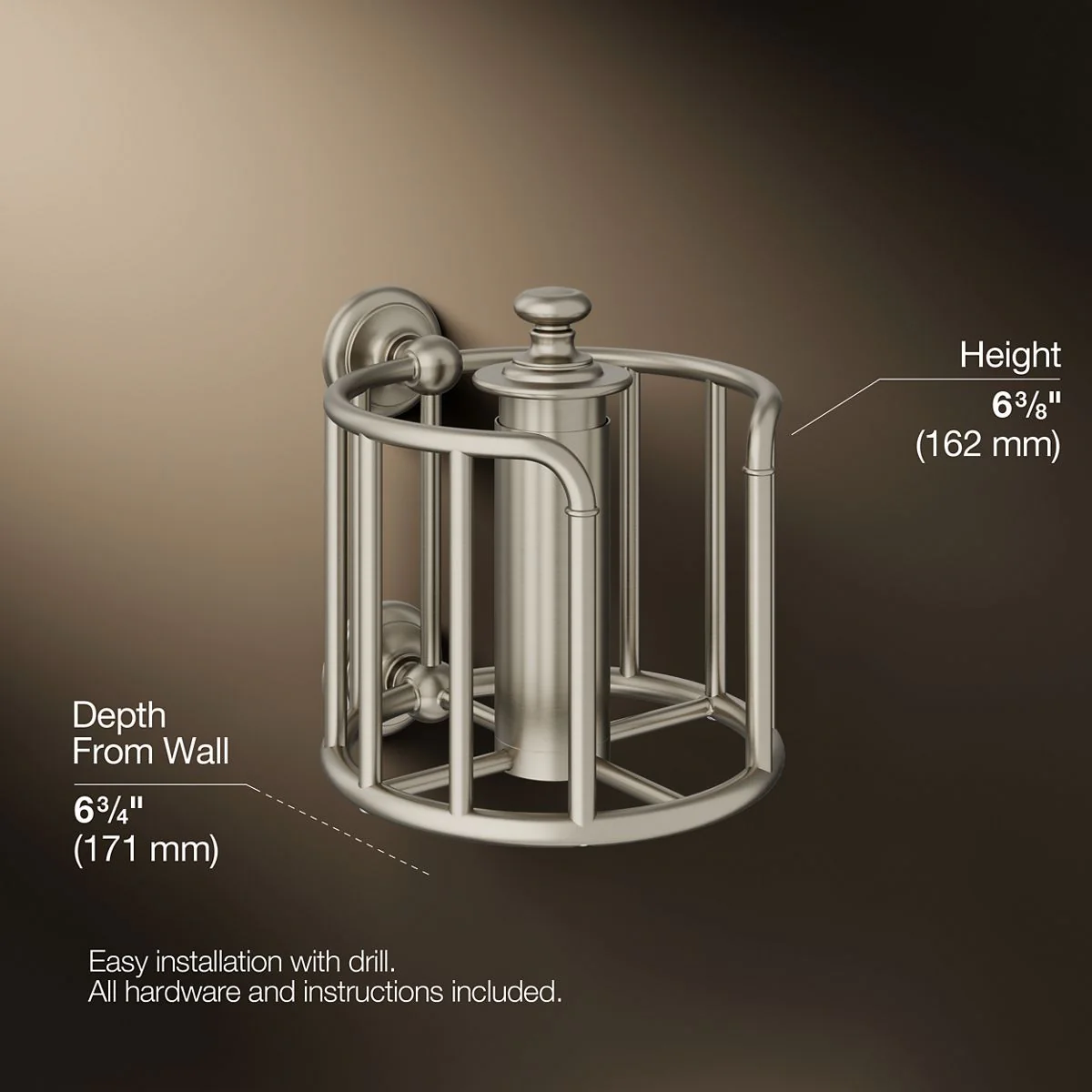KOHLER K-72576 Artifacts Toilet paper carriage - Image 29