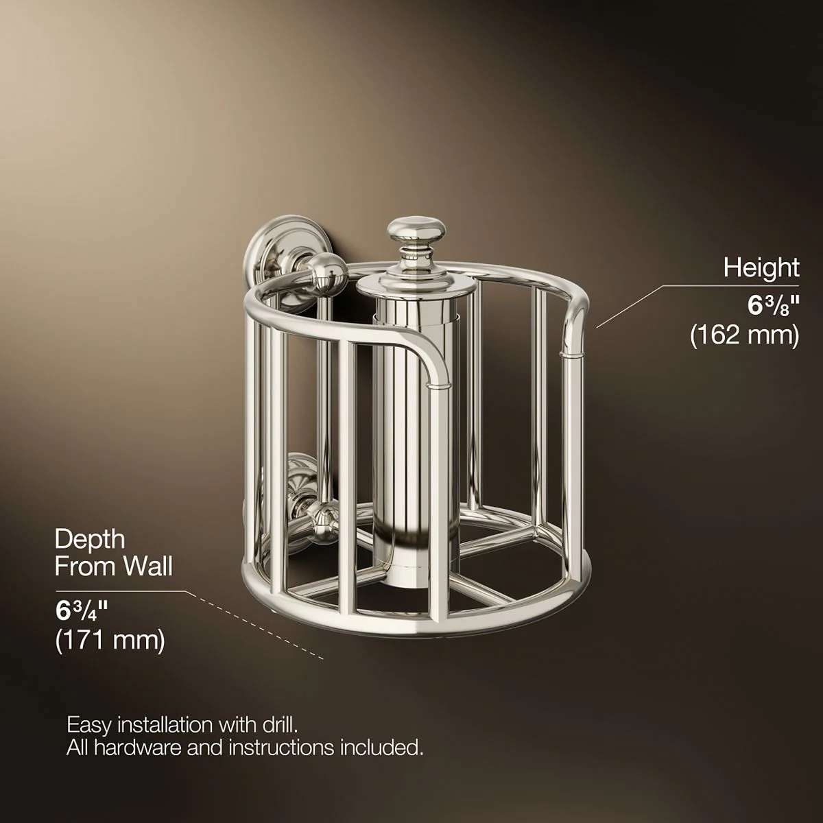 KOHLER K-72576 Artifacts Toilet paper carriage - Image 44