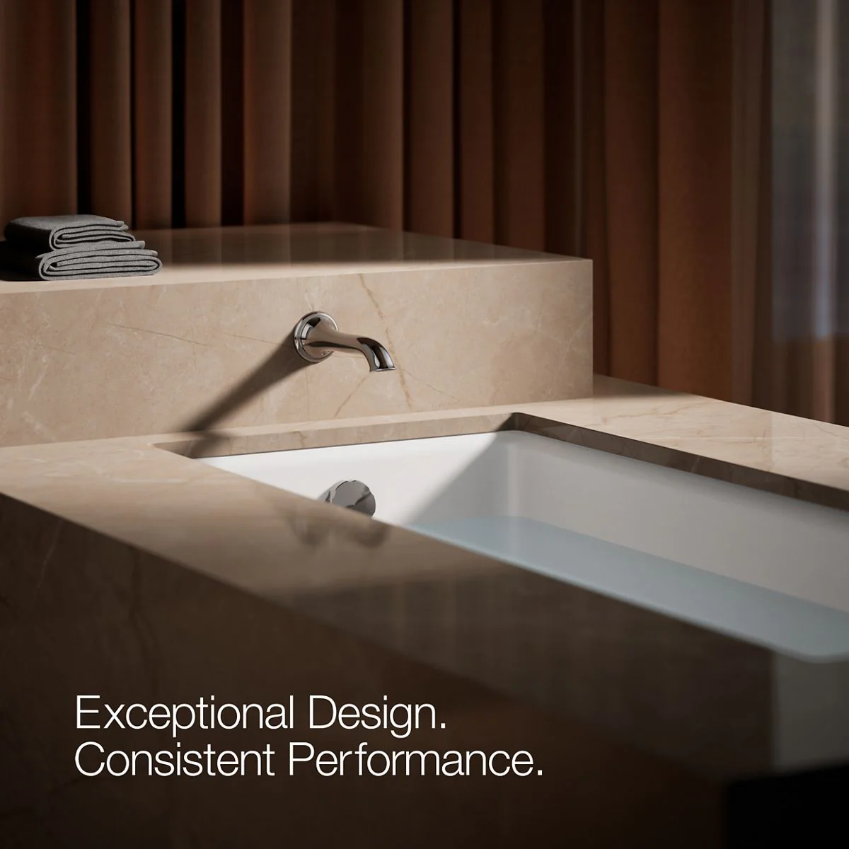 KOHLER K-72791 Artifacts Wall-mount bath spout with flare design - Image 14