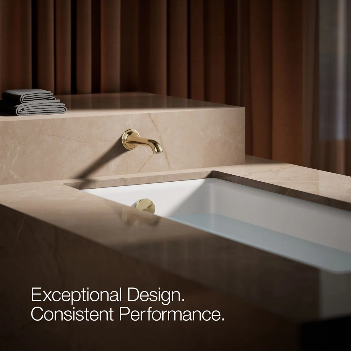 KOHLER K-72791 Artifacts Wall-mount bath spout with flare design - Image 42