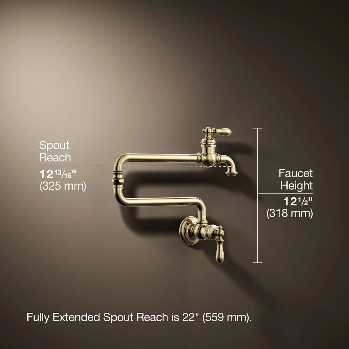 KOHLER K-99270 Artifacts Wall-mount pot filler - Image 18