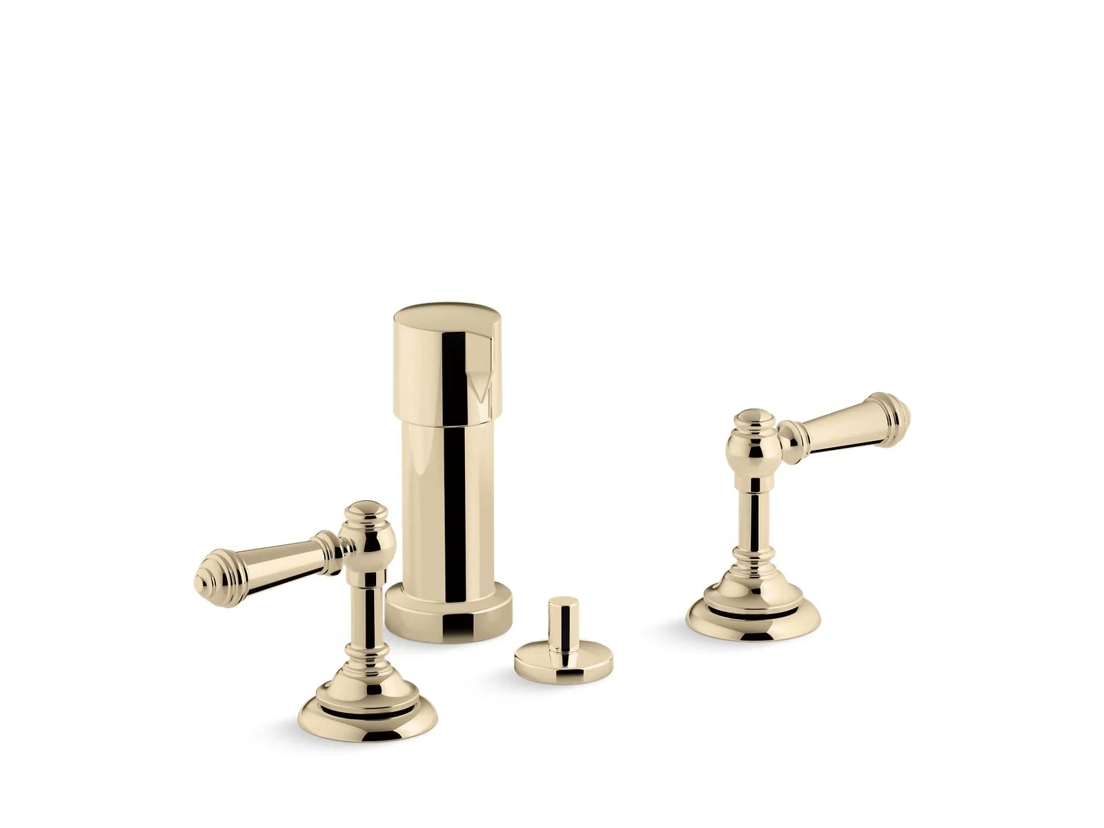 KOHLER K-72765-4 Artifacts Widespread bidet faucet with lever handles - Image 7