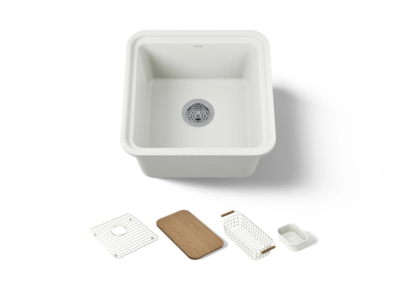 KOHLER K-36259-PC Audrine 18-5/8" undermount workstation bar sink - Image 2