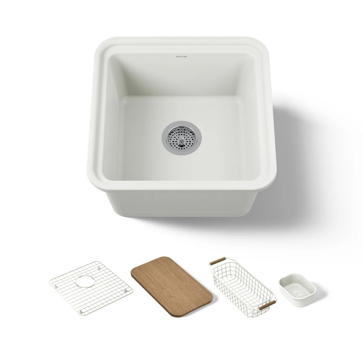 KOHLER K-36259-PC Audrine 18-5/8" undermount workstation bar sink - Image 8