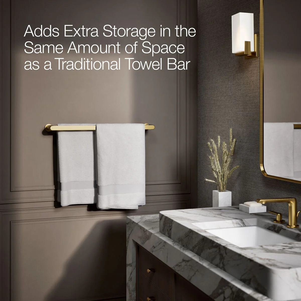 KOHLER K-97496 Avid 24" double towel bar - Image 9