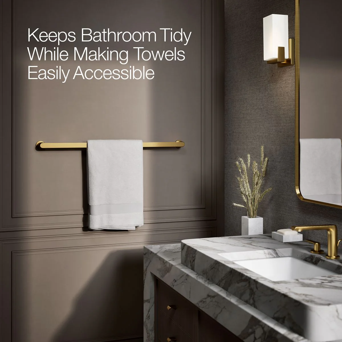KOHLER K-97027 Avid 30" towel bar - Image 6