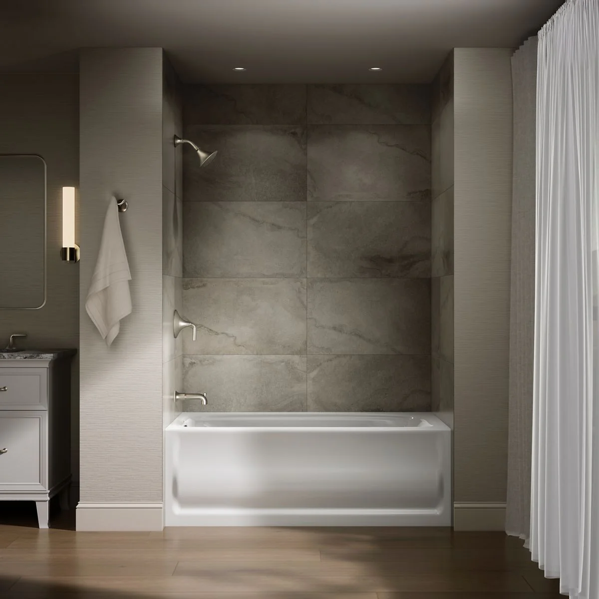 KOHLER K-1150-LA Bancroft 60" x 32" alcove bath, left drain - Image 5