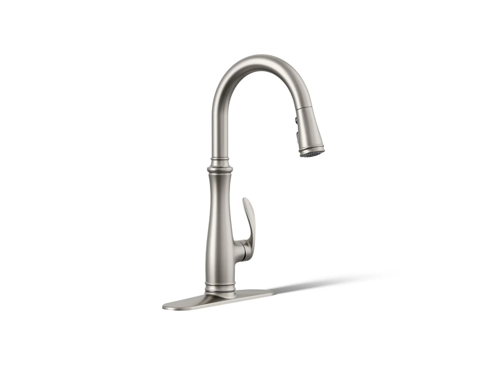 KOHLER K-560 Bellera Pull-down kitchen sink faucet with three-function sprayhead - Image 9