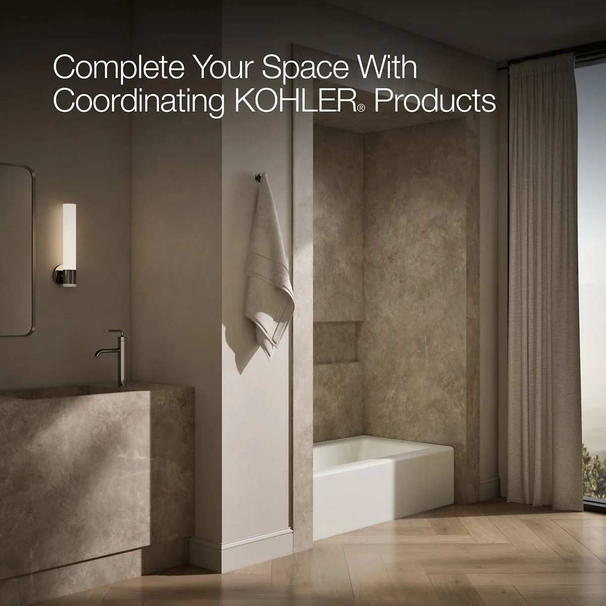 KOHLER K-875 Bellwether 60" x 32" alcove bath, left drain - Image 4