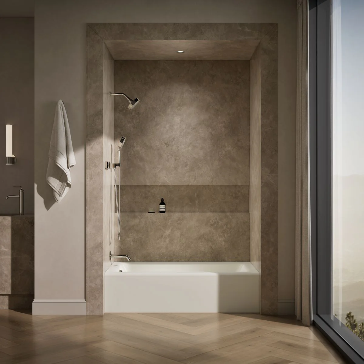 KOHLER K-875 Bellwether 60" x 32" alcove bath, left drain - Image 5