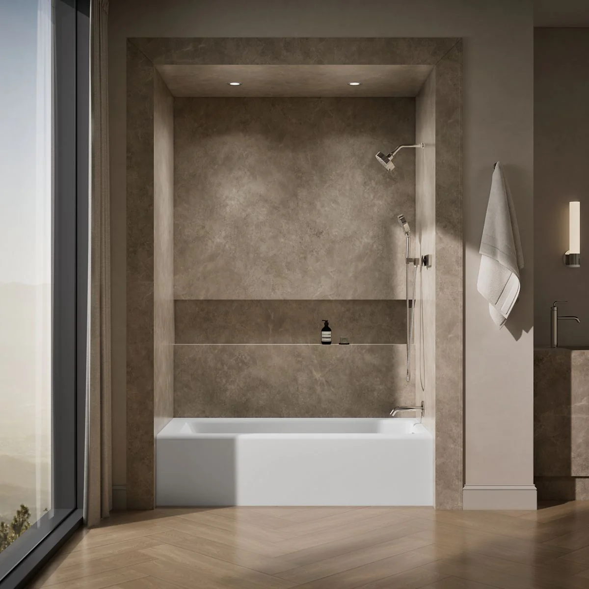 KOHLER K-848 Bellwether 66" x 32" alcove bath, right drain - Image 9