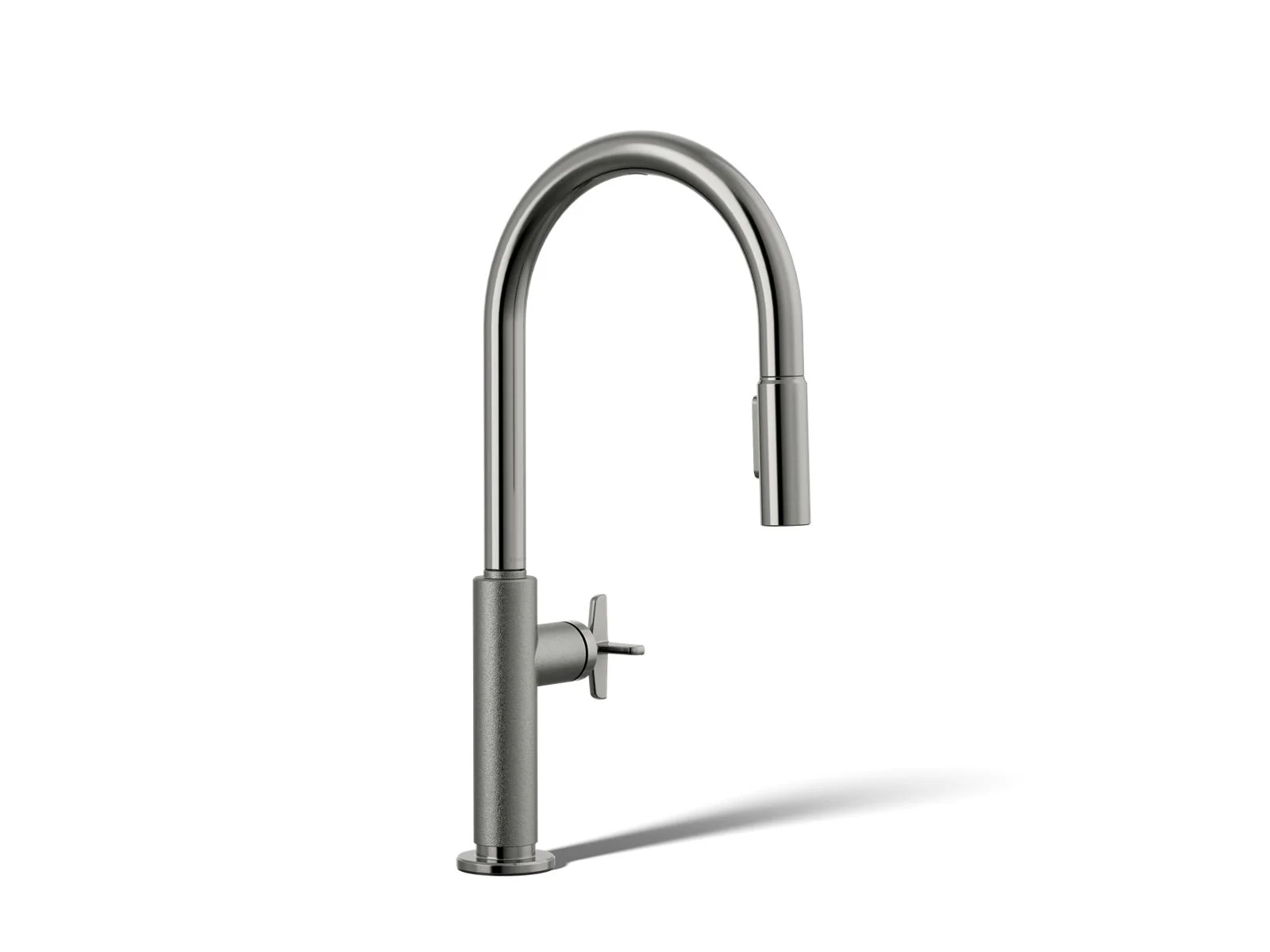 KOHLER K-28669-3 Billet Pull-down kitchen sink faucet with two-function sprayhead - Image 10