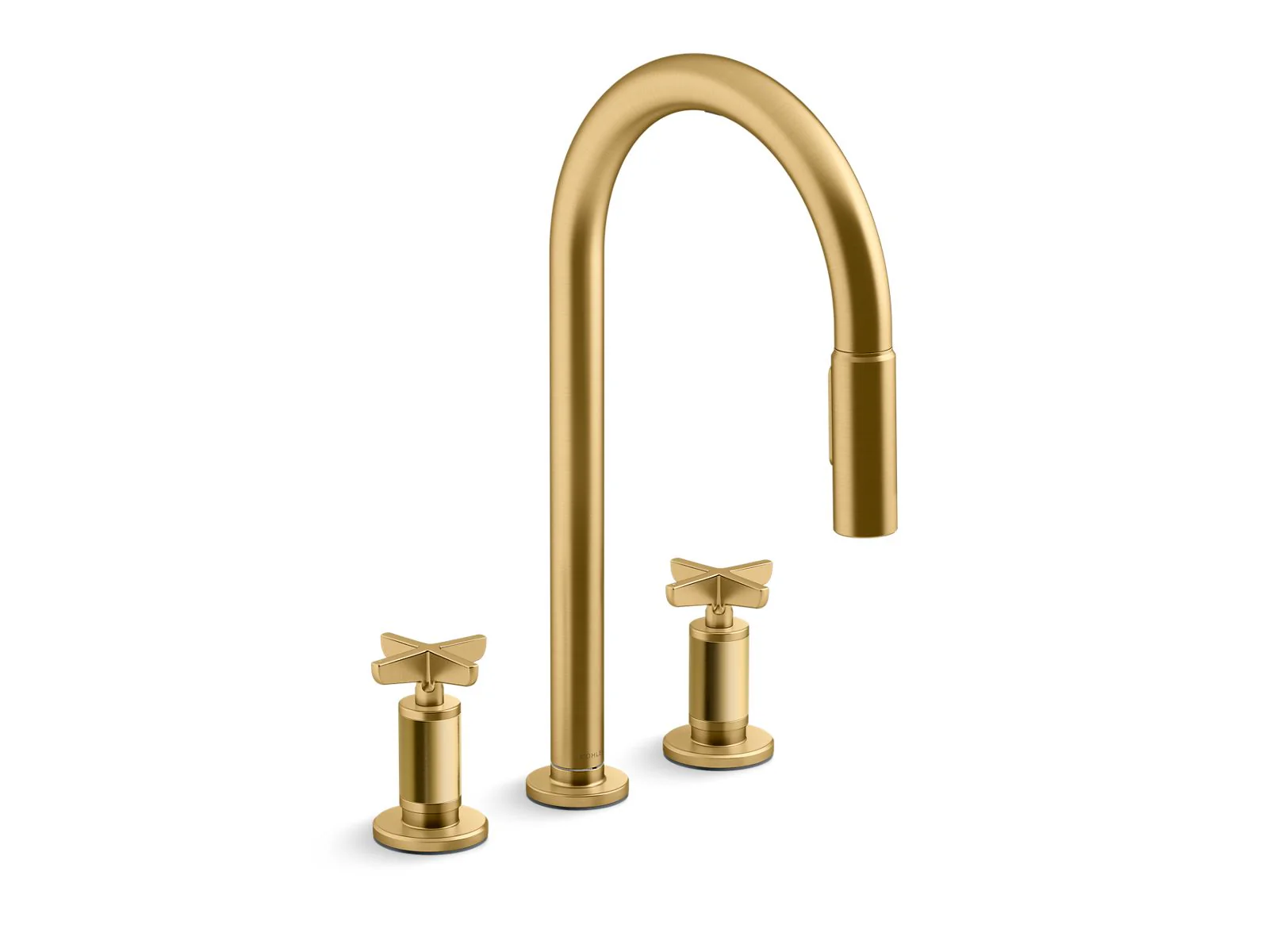 KOHLER K-28671-3 Billet Pull-down kitchen sink faucet with two-function sprayhead