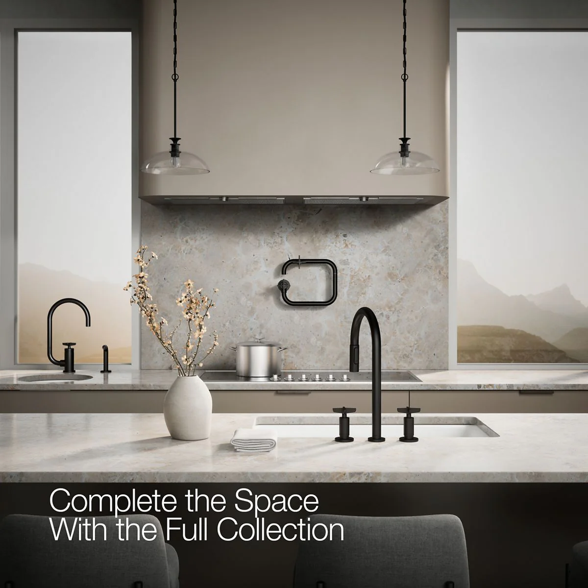 KOHLER K-28671-3 Billet Pull-down kitchen sink faucet with two-function sprayhead - Image 19