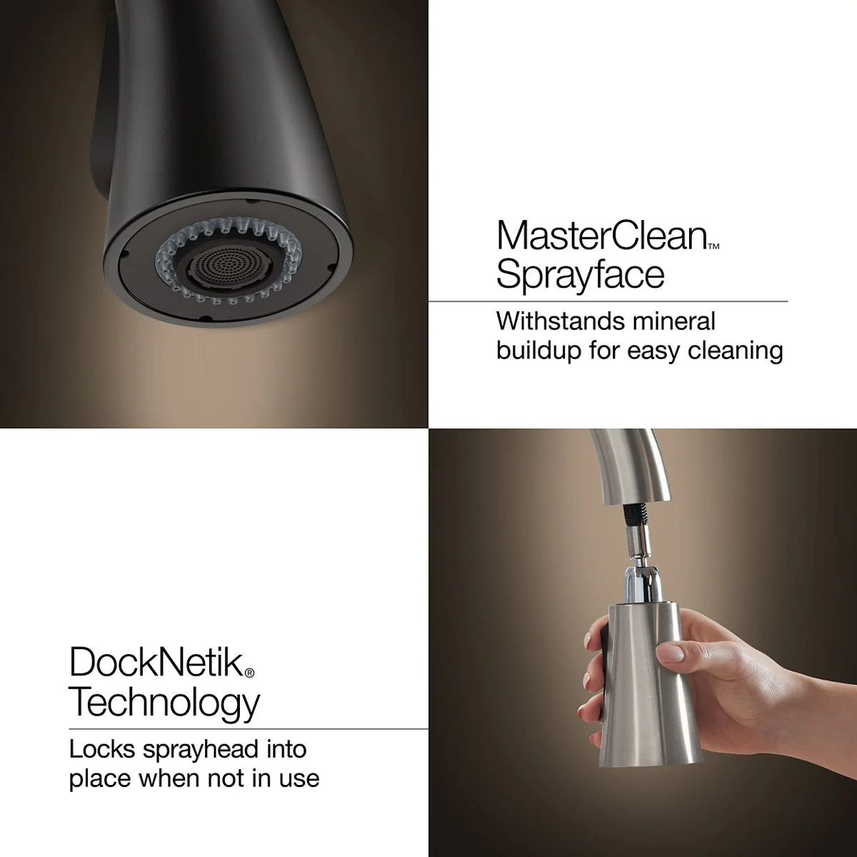 KOHLER K-28669-3 Billet Pull-down kitchen sink faucet with two-function sprayhead - Image 37