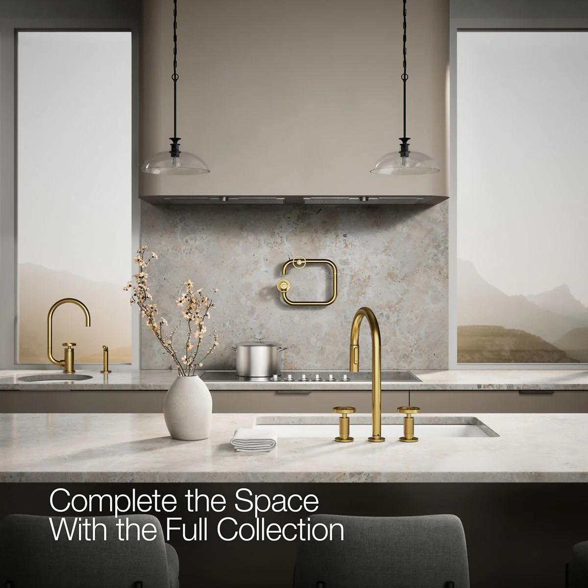 KOHLER K-28671-9 Billet Pull-down kitchen sink faucet with two-function sprayhead - Image 14