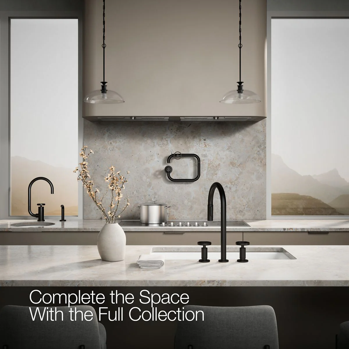 KOHLER K-28671-9 Billet Pull-down kitchen sink faucet with two-function sprayhead - Image 24