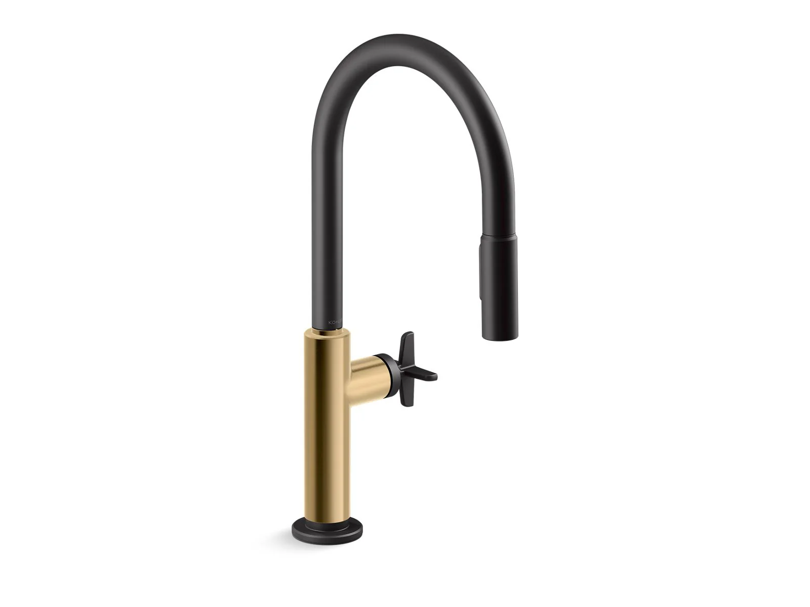 KOHLER K-28669-3 Billet Pull-down kitchen sink faucet with two-function sprayhead - Image 4