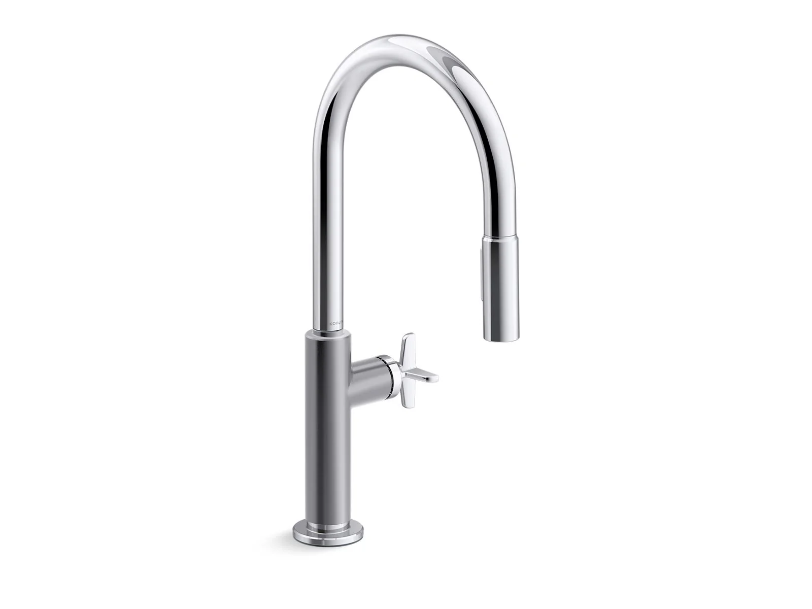 KOHLER K-28669-3 Billet Pull-down kitchen sink faucet with two-function sprayhead - Image 6