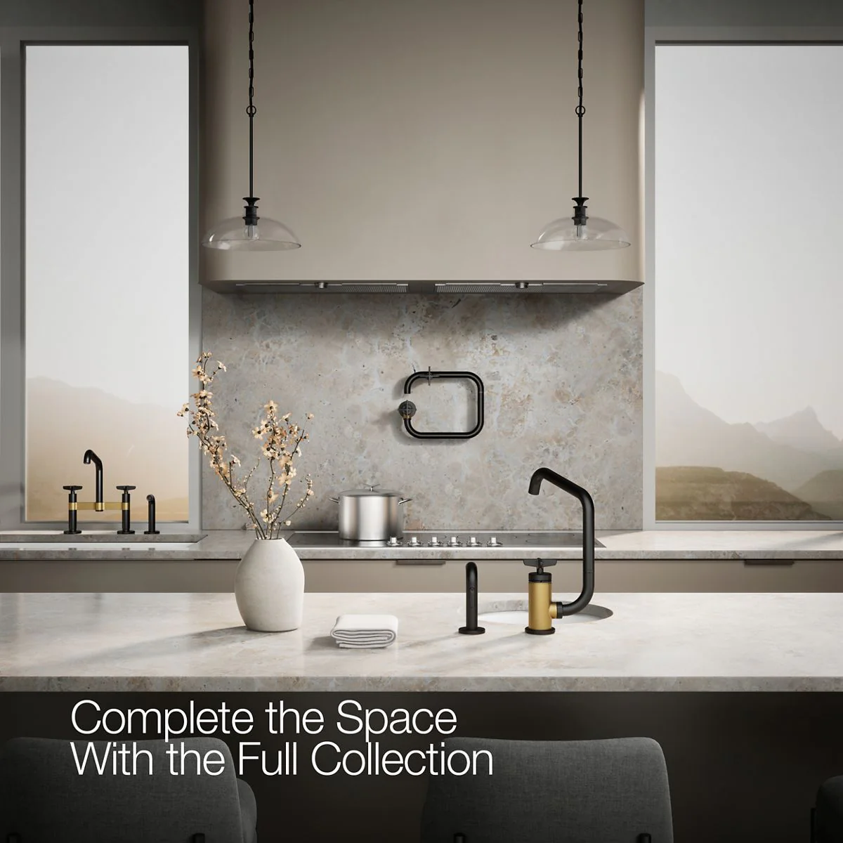 KOHLER K-28667-3 Billet Single-handle bar sink faucet with two-function extended-reach spout and side sprayer - Image 28