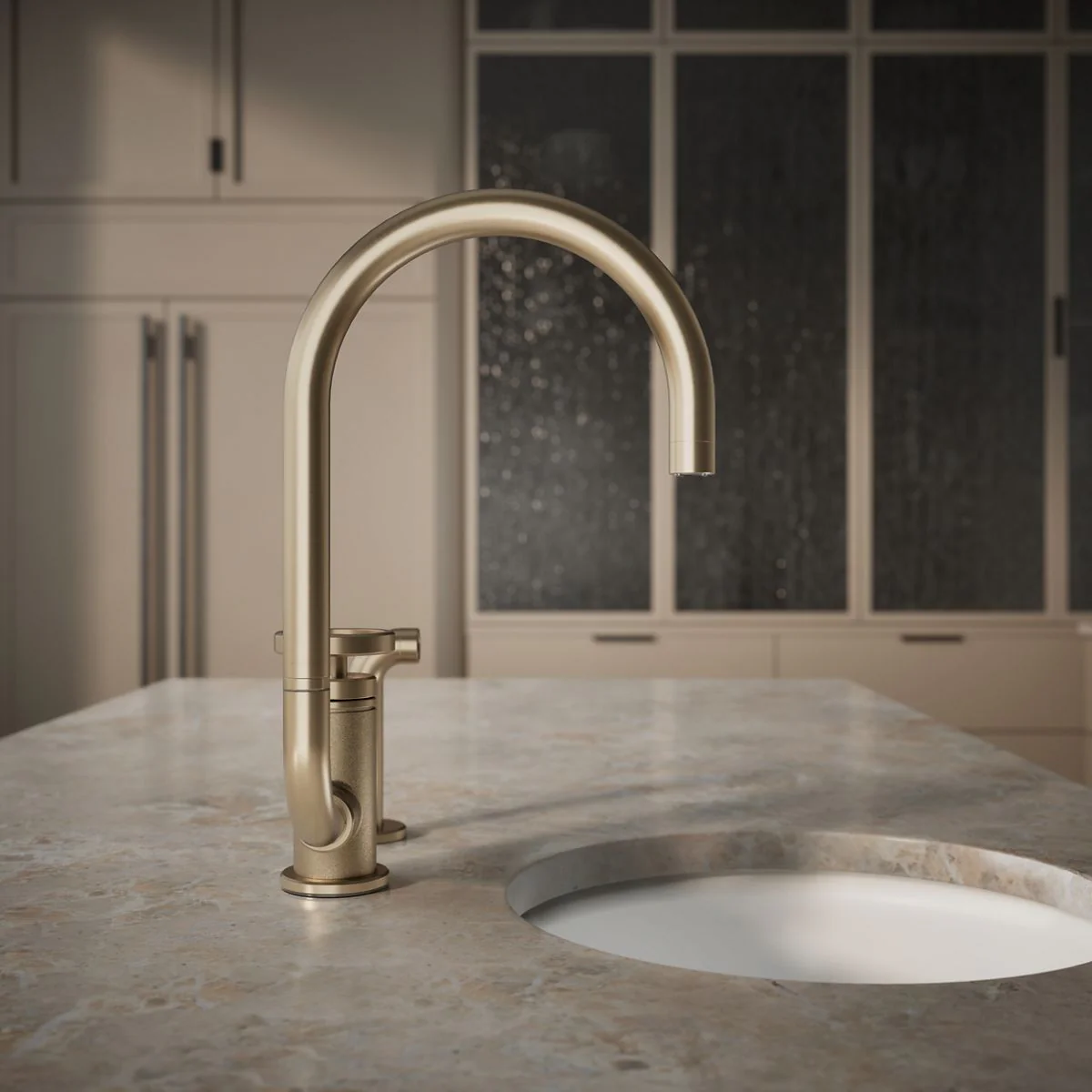 KOHLER K-28675-9 Billet Single-handle bar sink faucet with two-function extended-reach spout and side sprayer - Image 24