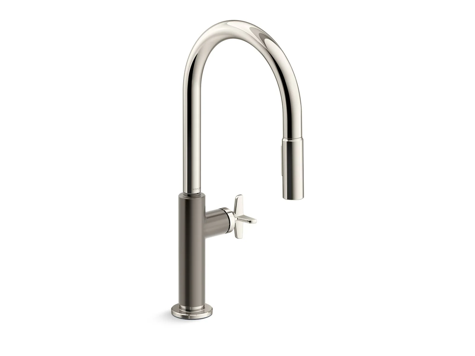 KOHLER K-28670-3RT2 Billet Touchless pull-down kitchen sink faucet with two-function sprayhead - Image 4
