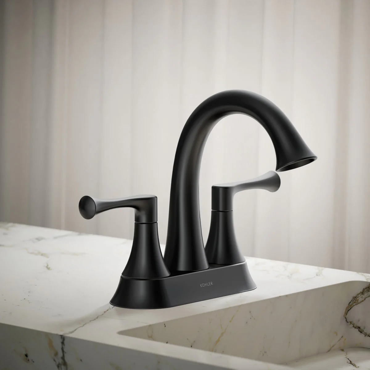 KOHLER K-35951-4 Buckley Centerset bathroom sink faucet, 1.2 gpm - Image 7