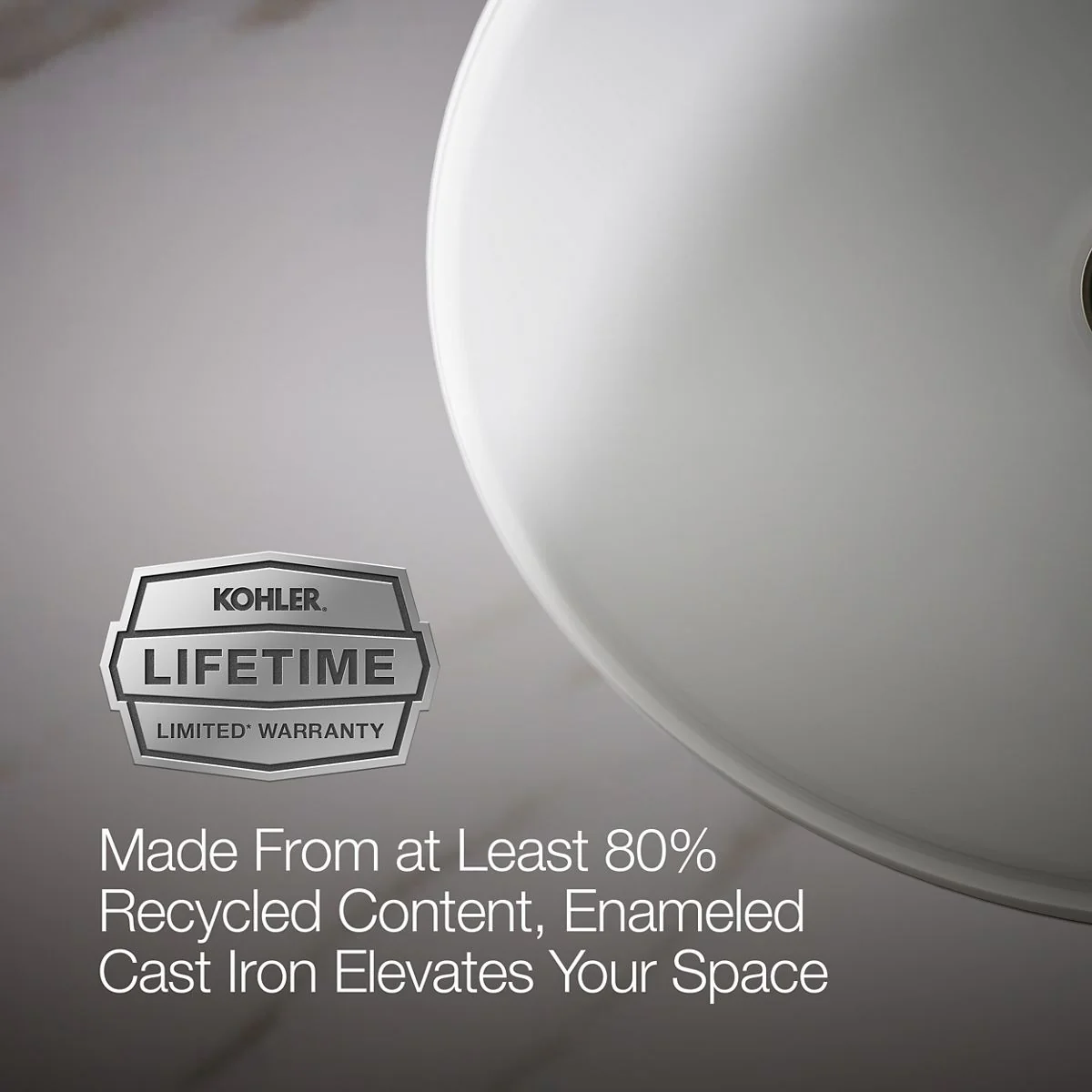 KOHLER K-2874 Canvas 19-1/2" round undermount bathroom sink - Image 5
