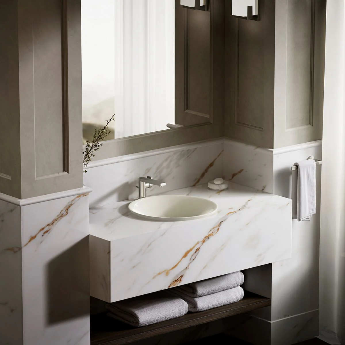 KOHLER K-7806 Carillon 17-3/4" round drop-in bathroom sink, no overflow - Image 7