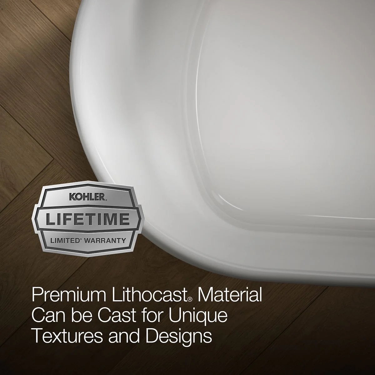 KOHLER K-8335 Ceric 60" x 29" freestanding bath - Image 3
