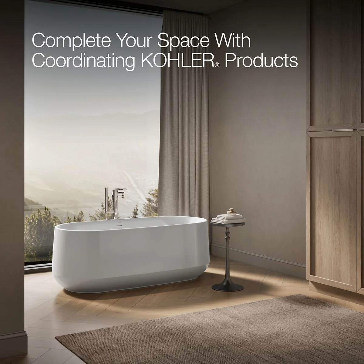 KOHLER K-8336 Ceric 65" x 31" freestanding bath - Image 4