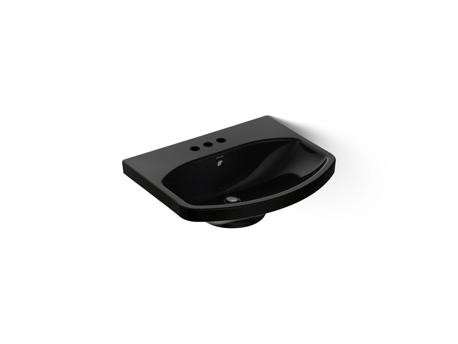 KOHLER K-2363-4 Cimarron 22-3/4" rectangular pedestal bathroom sink - Image 4