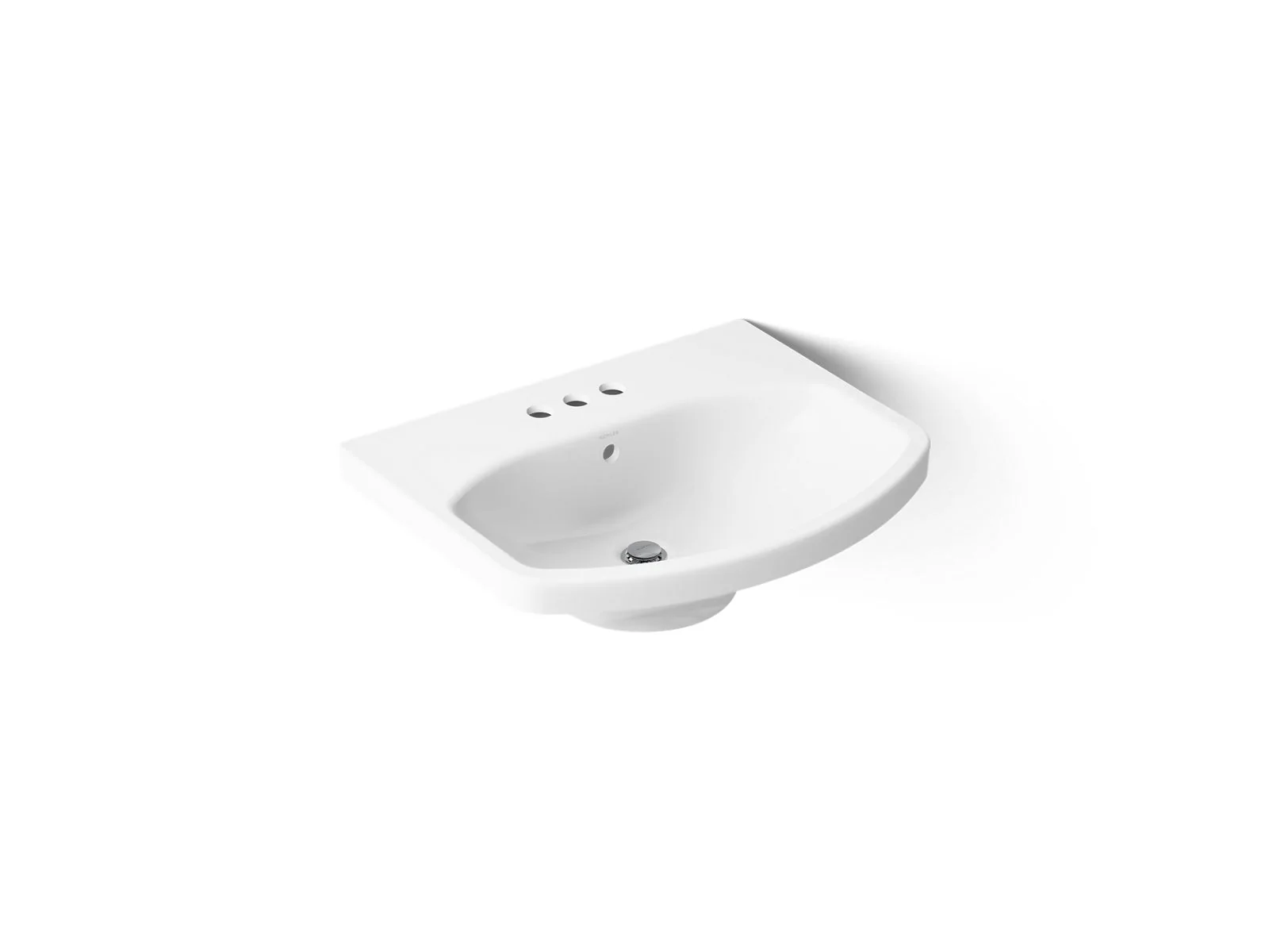 KOHLER K-2363-4 Cimarron 22-3/4" rectangular pedestal bathroom sink - Image 9