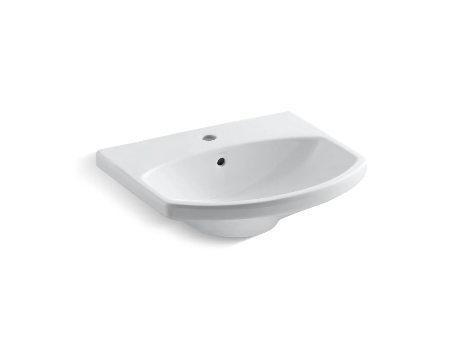 KOHLER K-2363-1 Cimarron 22-3/4" rectangular pedestal bathroom sink