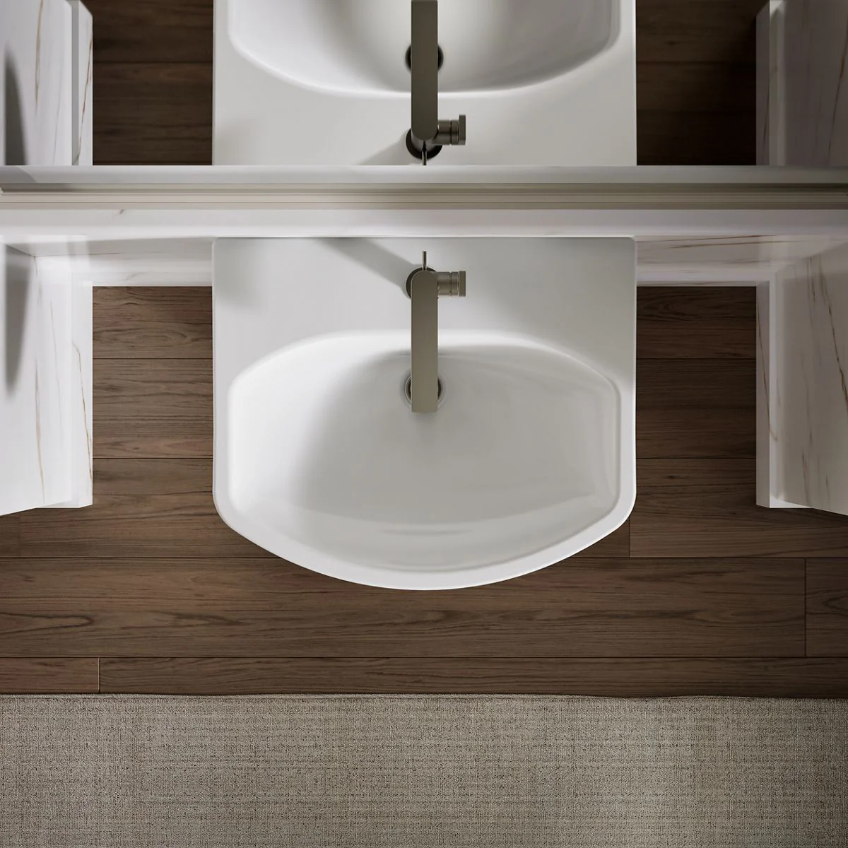 KOHLER K-2362-1 Cimarron 22-3/4" rectangular pedestal bathroom sink - Image 19