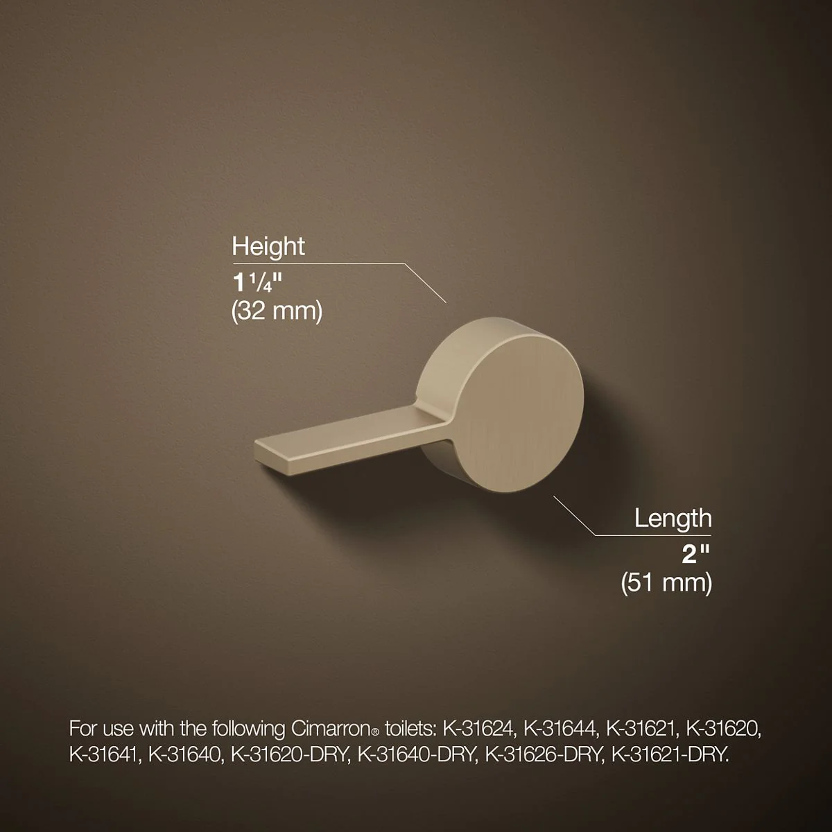 KOHLER K-9466-L Cimarron Left-hand trip lever - Image 21