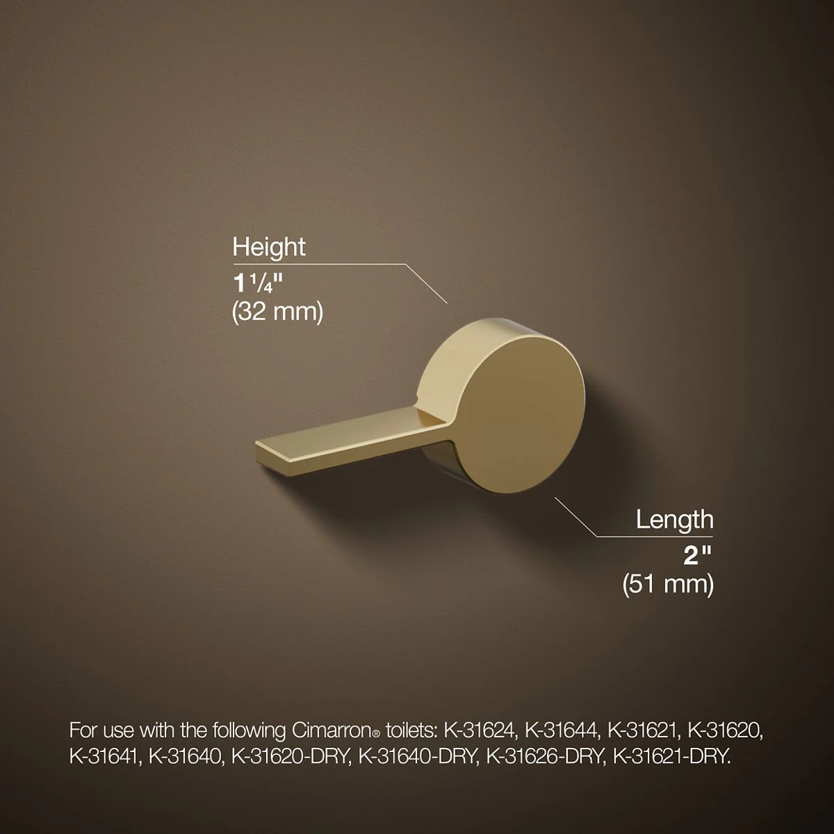 KOHLER K-9466-L Cimarron Left-hand trip lever - Image 35