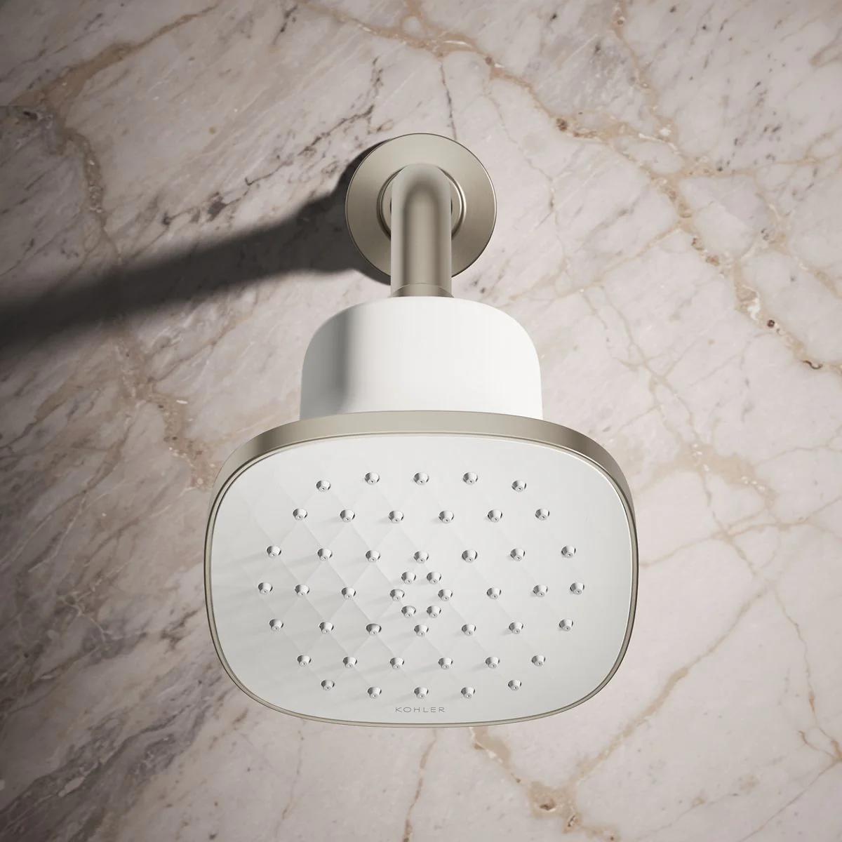 KOHLER K-37722-Y Cinq Square single-function filtered showerhead, 2.5 gpm - Image 3