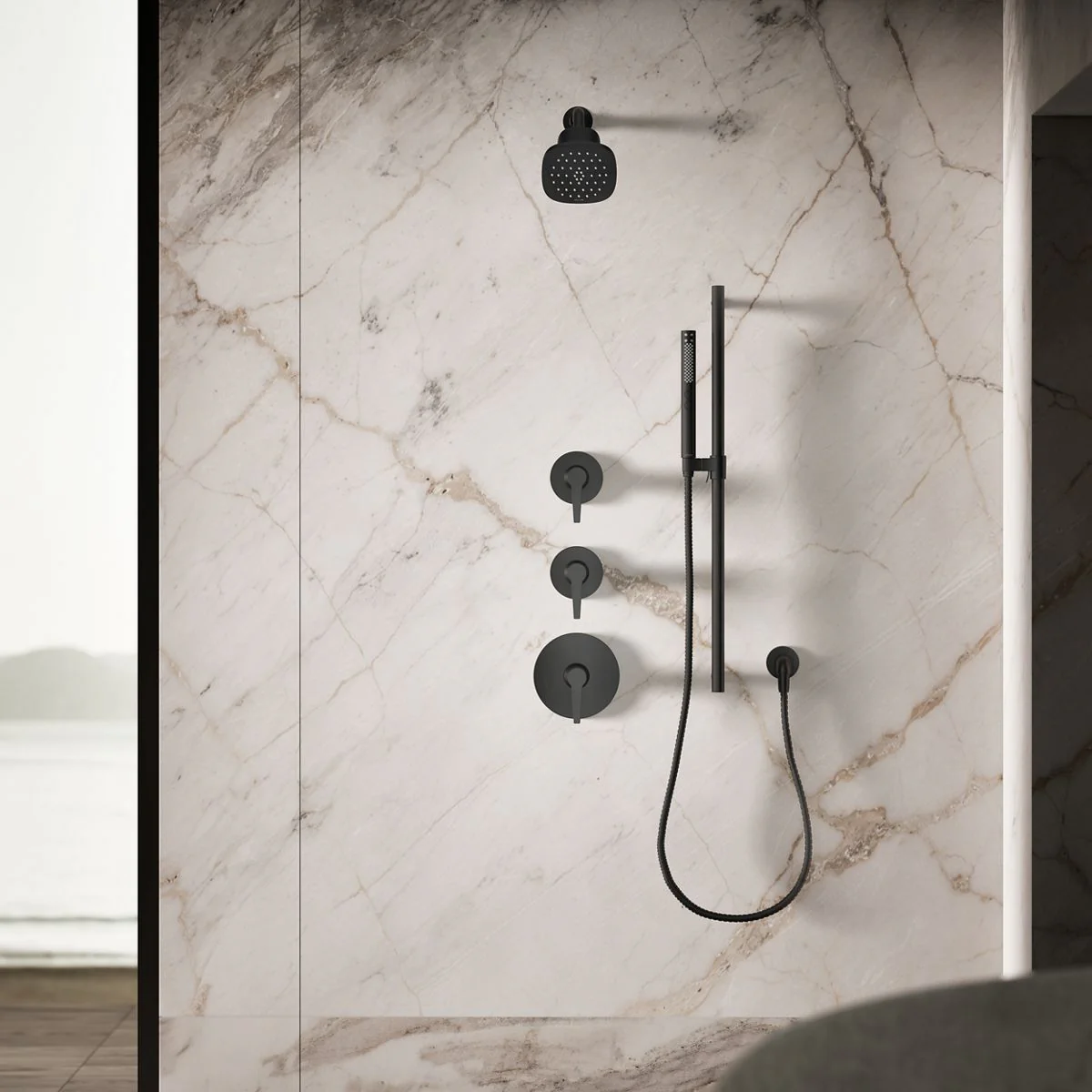 KOHLER K-37722-Y Cinq Square single-function filtered showerhead, 2.5 gpm - Image 7
