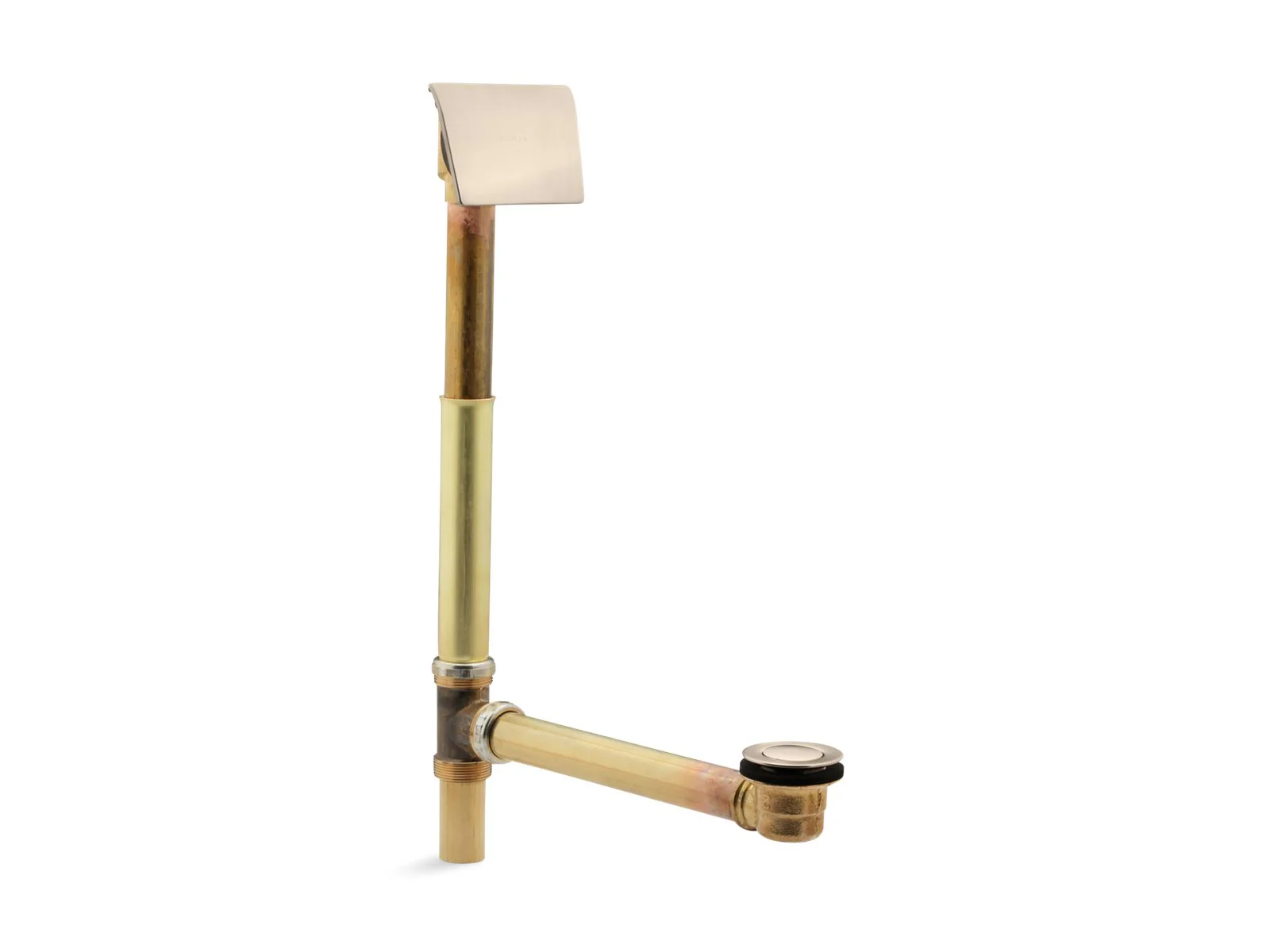 KOHLER K-7147-AF Clearflo 1-1/2" contoured pop-up drain and overflow for above- or through-the-floor installation - Image 6