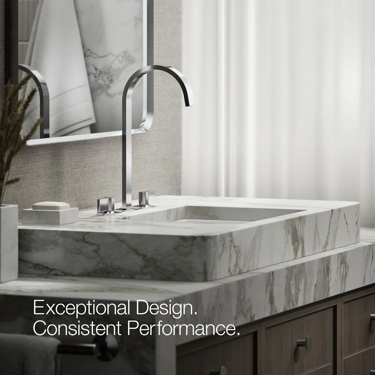 KOHLER K-77966 Components Bathroom sink faucet spout with Ribbon design, 1.2 gpm - Image 9